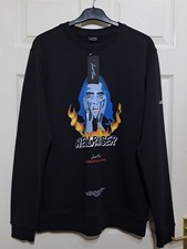 Lost Soles Hellraiser Sweatshirt Men's Size L Slim Fit Black 100% Cotton BNWT