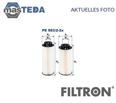 PE983/2-2X KRAFTSTOFFFILTER FILTRON FÜR SCANIA P,G,R,T - SERIES,INTERLINK