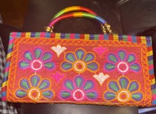 Floral Traditional Wedding Purse Clutch Indian Ethnic