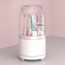 White Toothbrush Holders for Bathroom, Kids Rotating Electric Tooth Brush Hol...