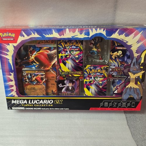 Pokémon TCG Mega Lucario EX Figure Collection Box 6 Boosters Promo English 2014