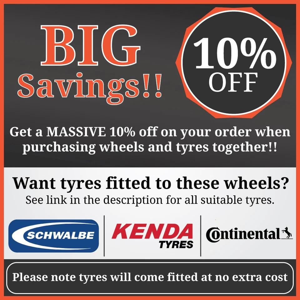 26" 27.5"(650b) 29" MTB Bike Front Rear Disc/Rim Brake Wheel Set 6/7/8/9 Speed - Image 2 of 4