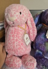 Rosa Leopardenmuster Bashful Bunny mit JC-Eti...