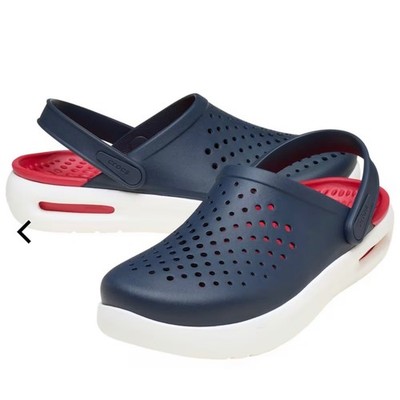 Crocs Inmotion Clogs Blue Red White Mens 8 / Women 10 New with Tags