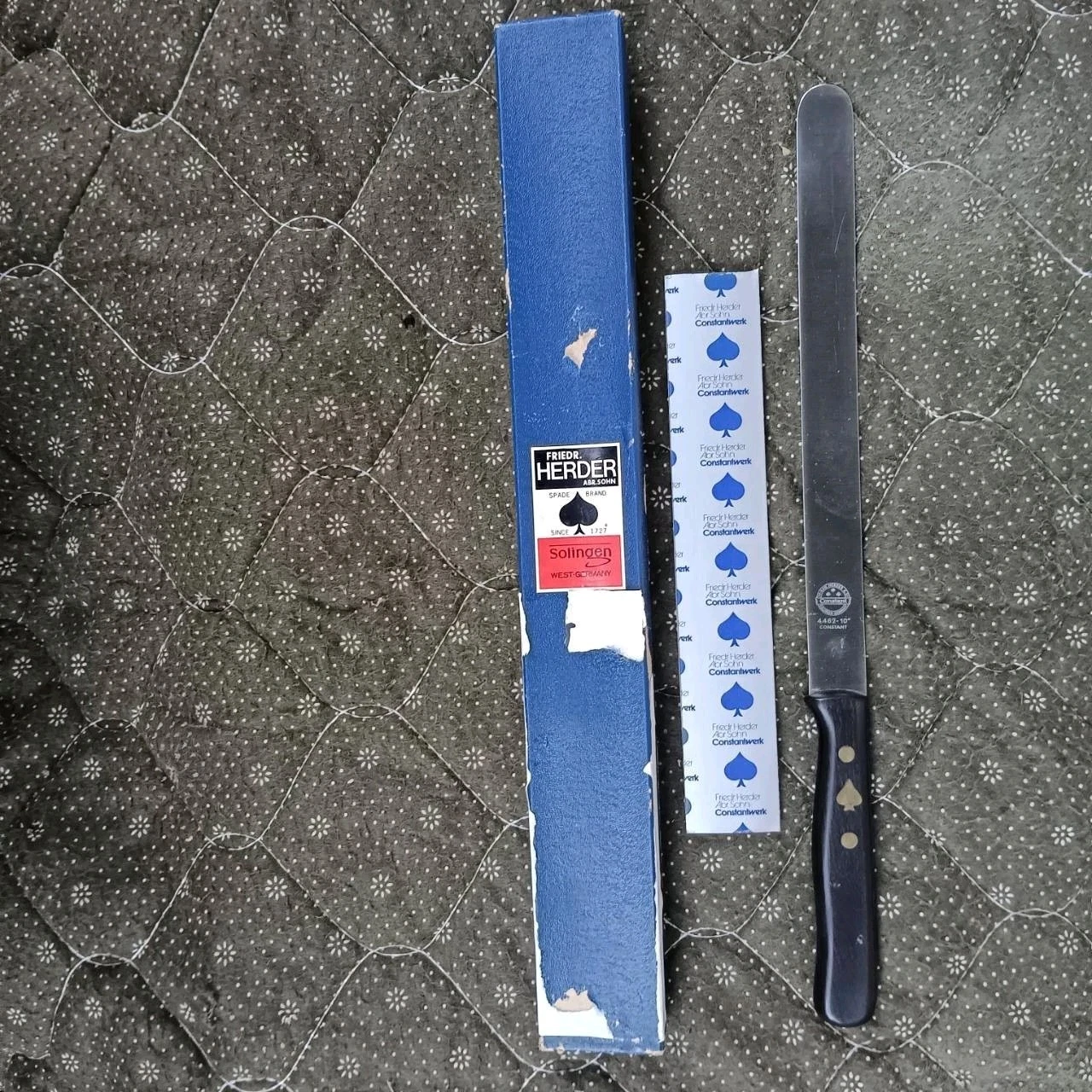 Friedr. Herder ABR.SOHN Constantwerk Chef's Kitchen Knife Solingen-Germany 395mm
