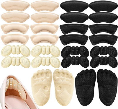 14 Pairs Heel Grips & Cushions for Shoes, Self-Adhesive Inserts Comfort Pads