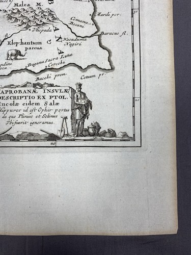 Tabula Asiae XII (The 12th And Last Asian Map) 1692 Antique Map Sri Lanka - Afbeelding 5 van 12
