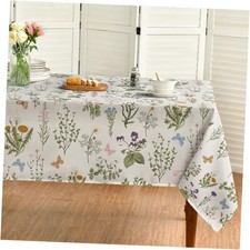Spring Tablecloth 60 120 Inch Rectangular, 60" x 120" Rectangular Green