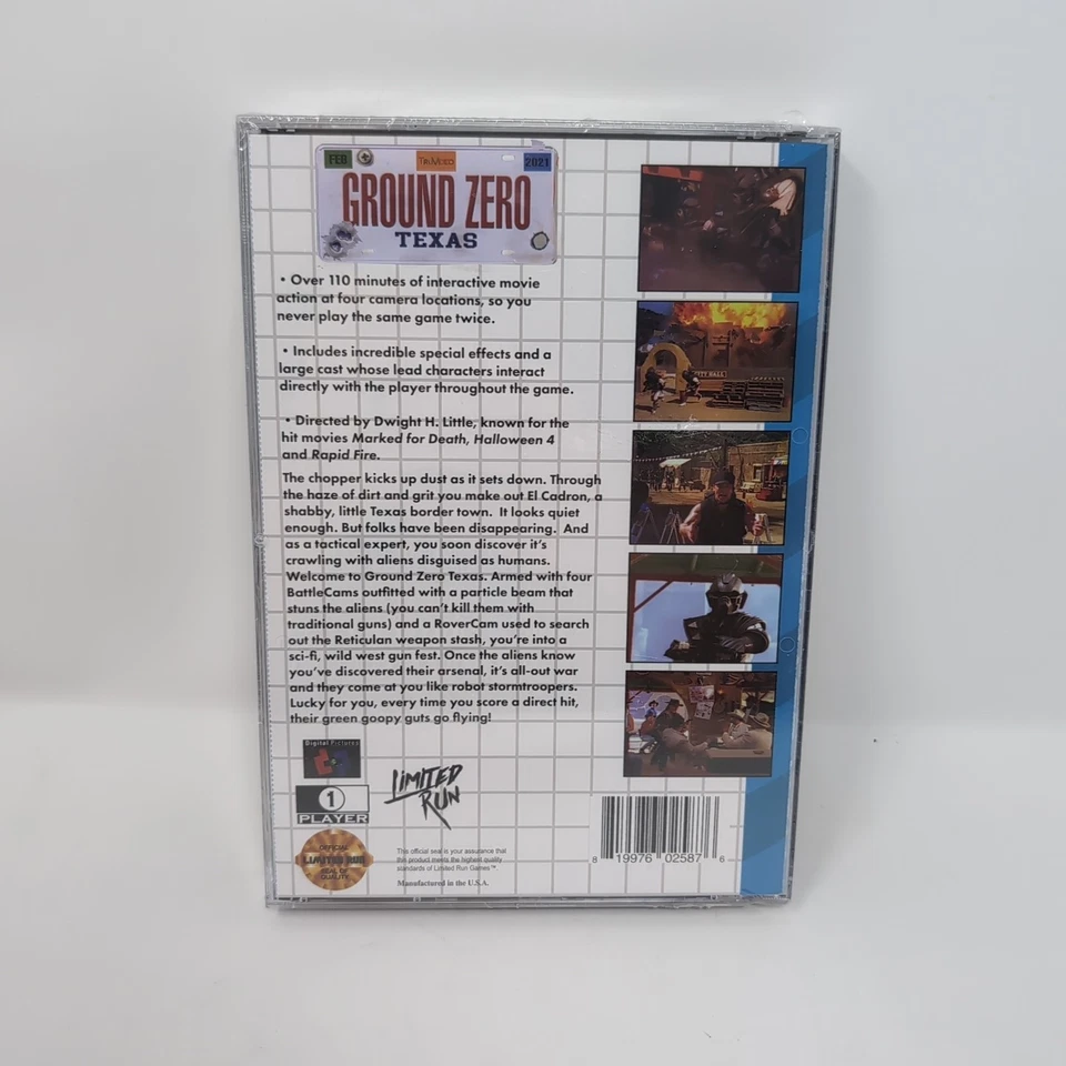 Ground Zero Texas (Sega CD, Limited Run) Brand New Sealed Retro-Like LRG Game - Image 2 of 4