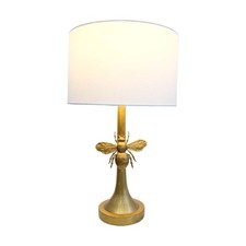 LVD Antique Bee Polyresin Gold Base Detail Table Lamp Home Decor 33x33x56cm