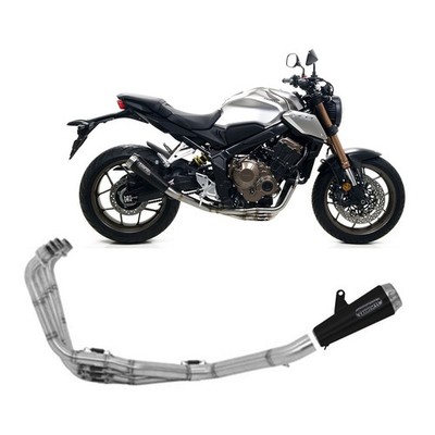 Komp Auspuff Rac Arrow Kol Pro Race End Stahl Schw Titan Honda CB650R 2019 2023