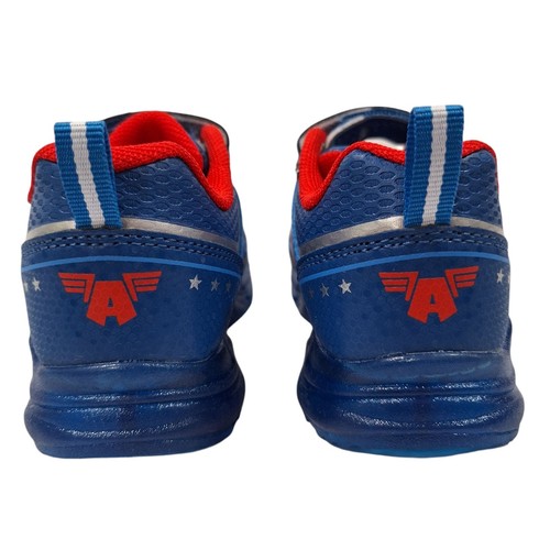 Captain America Kids Light Up Shoes Toddler Sneakers Blue Size 9 New 17 (cms) - Picture 9 of 14