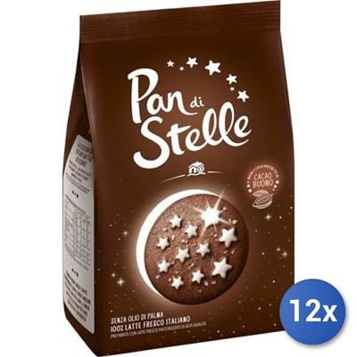 12x Multipack Mulino Bianco Pan Di Stelle Cookies 350g