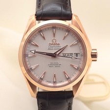 Omega Seamaster 38.5mm 18K RG Silver Tapestry Dial 231.53.39.22.02.001
