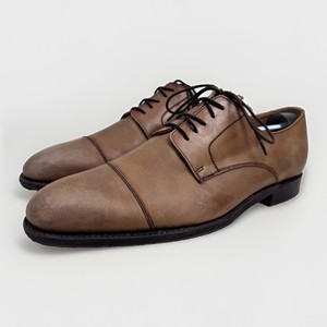 Herring Johnstone Grey Suede Derby dress Shoes Mens 10.5 F British Blucher S-063 Herring Shoes | eBay main image 2