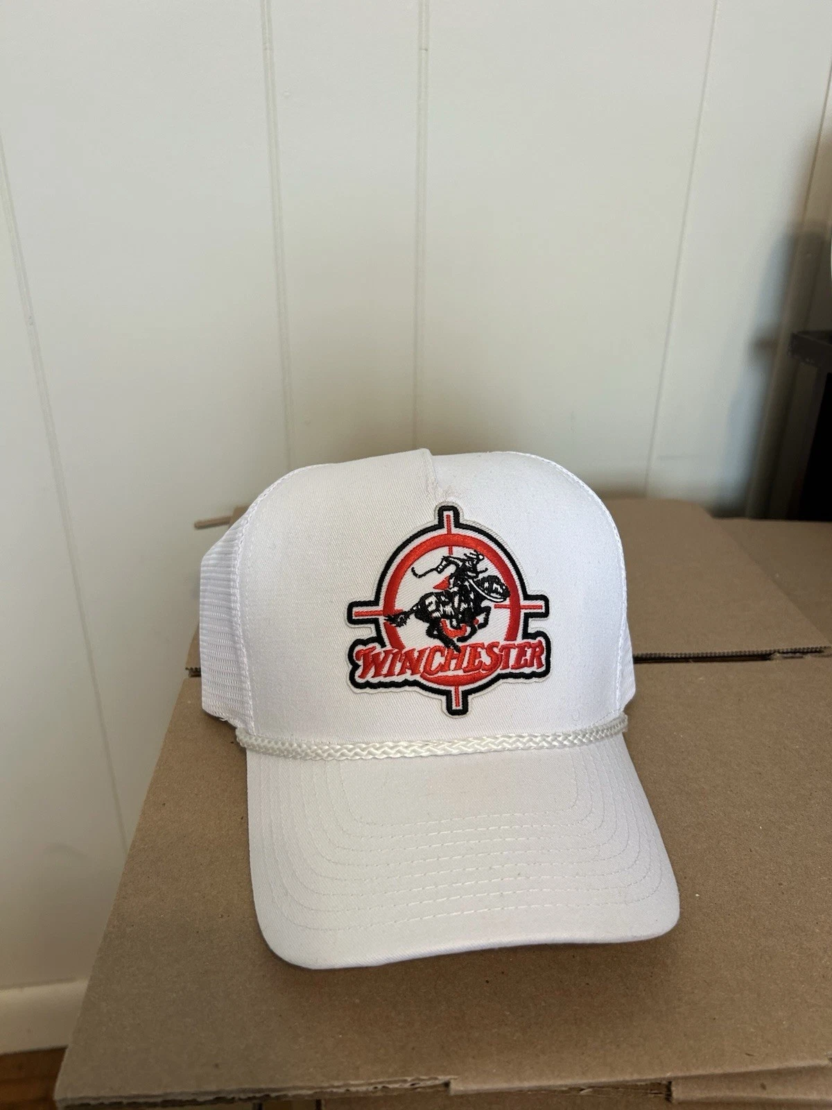 Winchester Retro White Trucker Hat