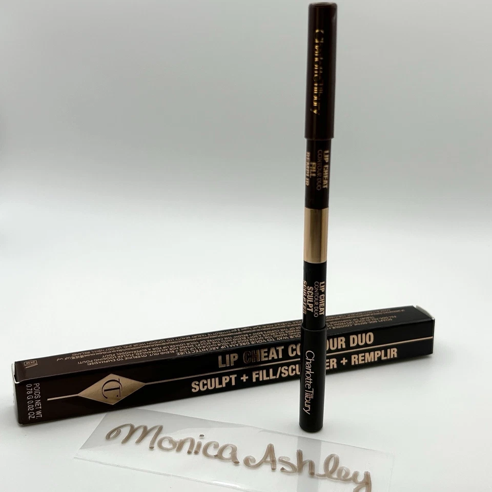 Charlotte Tilbury Super Nudes Lip Cheat Contour Duo Lip Liner Sculpt DEEP 0.02Oz - Image 2 of 4