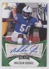 2021 Leaf Draft Auto Green Malcolm Koonce #BA-NK1 Auto 4z8