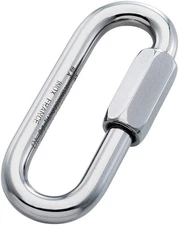 8mm Steel Quick Link Carabiner - Heavy-Duty, Corrosion-Resistant, Multi-Material