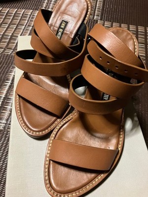 Ann Demeulemeester Brown Strap Sandals Size 36 - Pre-Owned