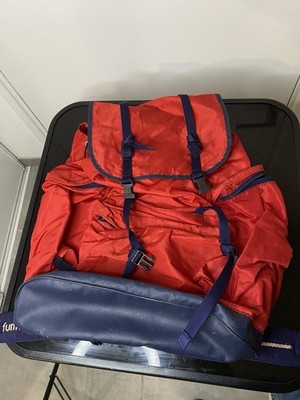 alter Lafuma Rucksack 90er Rot Wandern Trek +30 Liter Vintage Rustikal