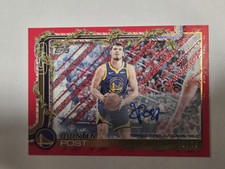 Quinten Post 2025-26 Topps Holiday Basketball  (Red Glitter Auto) #10/10 SSP!