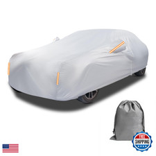 Caromop 10-Layer Waterproof Car Cover All Weather Protection Snow Rain Sun