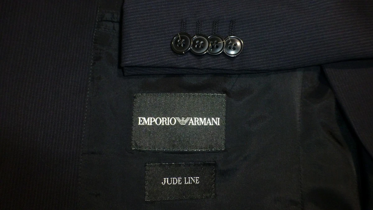 Emporio Armani Two-Button Black Suits & Blazers for Men for sale