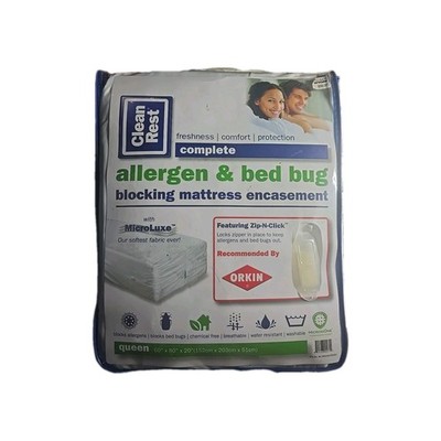 Clean Rest Complete Allergen And Bed Bug Blocking Mattress Protector Queen Size