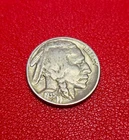1935 Buffalo Nickel Indian Head Full Date 5c Circulated Coin Very Fine VF