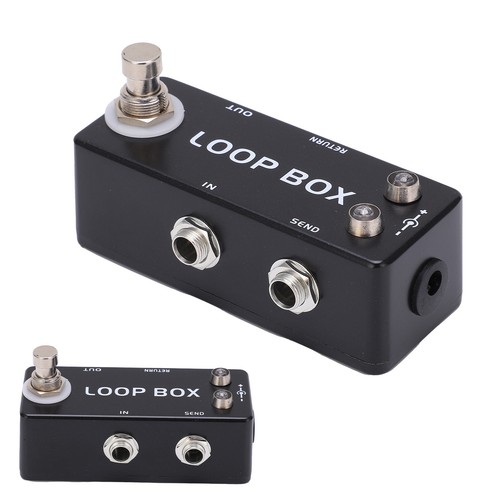 Gitarren-Loop-Effekt Metall schwarz Mini-Pedal True-Bypass-Kanalauswahl für BX5 - Bild 2 von 22