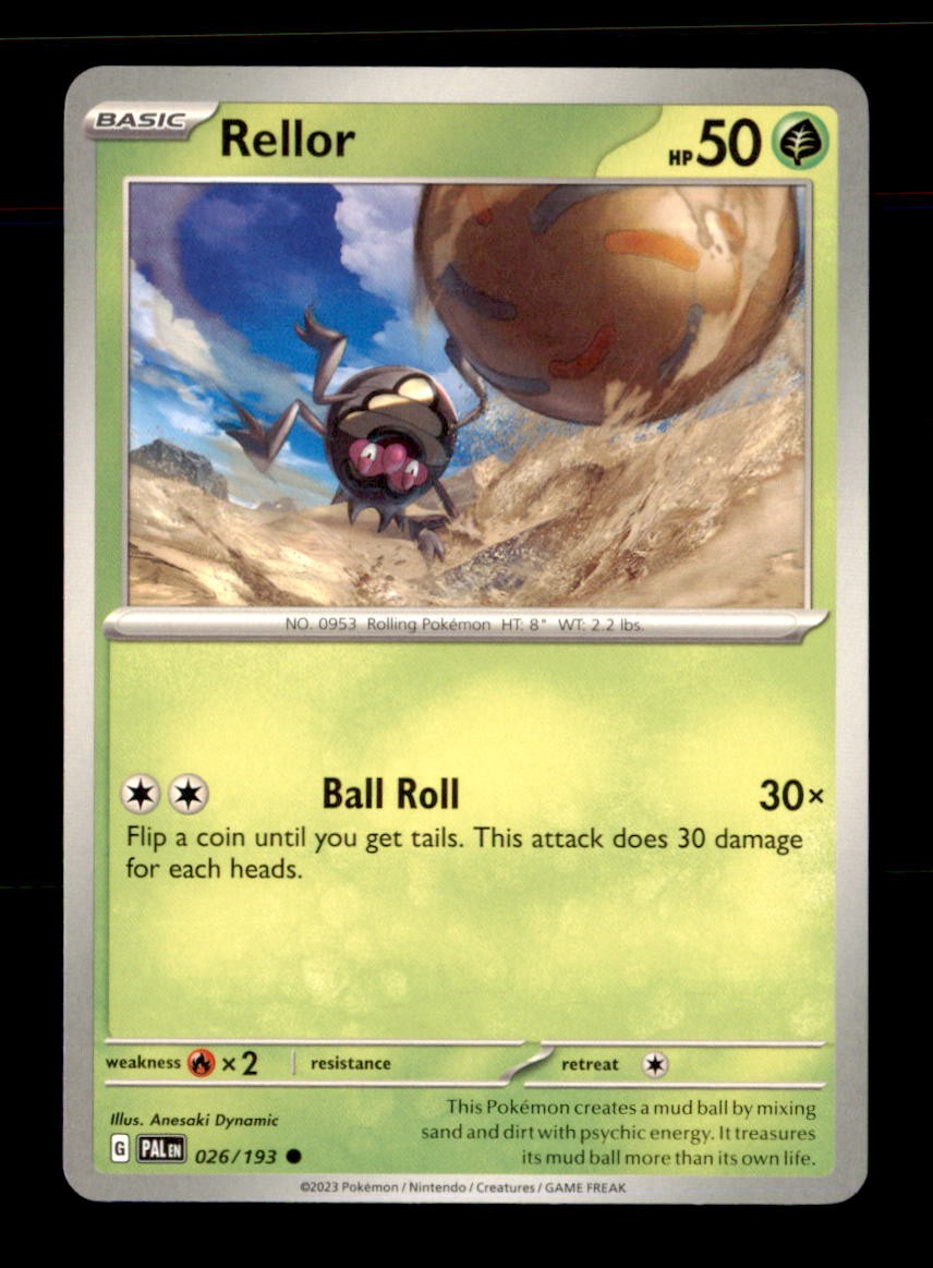 Rellor 026/193 Common Paldea Evolved Pokemon Near Mint