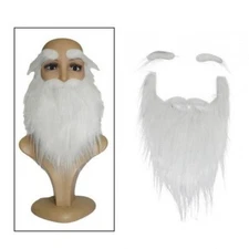 Santa Beard Costume Accessories for Teens Fake Gnome Beard Disguise Santa Claus