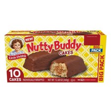 Little Debbie Nutty Buddy Cakes Big Pack ESTUCHE/10 pasteles por caja/9 cajas por estuche