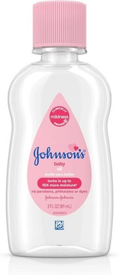 Johnsons Baby Oil Pure Mineral Oil to Prevent Moisture Loss for Newborn Kids
