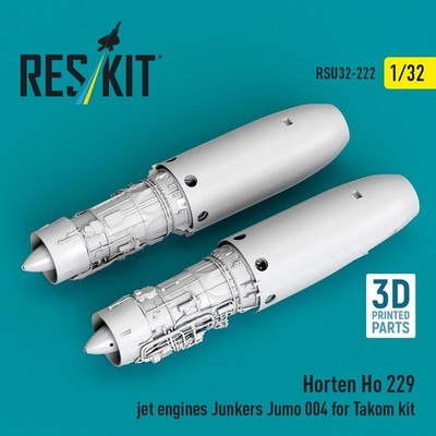 1/32 Horten Ho 229 Jet Engines Junkers Jumo 004 2pcs for Takom RSU32-0222 ResKit