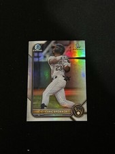 Eric Brown Jr. 2022 Bowman Draft Chrome Refractor #BDC-48 Milwaukee Brewers