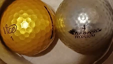 FREE SHIPPING  GOLD n SILVER GOLF BALLS  BEST VALUE $16.50