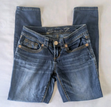 Seven7 Womens Blue Jeans Skinny Stretch Medium Wash Denim Size 2 Ankle