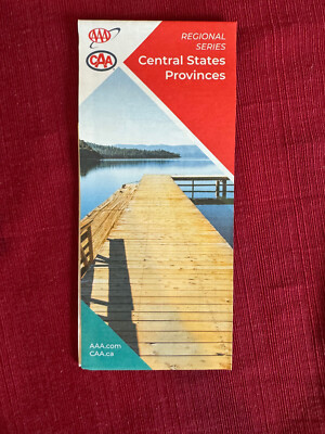 AAA CAA Central United States Canadian Provinces 2023 version map guide