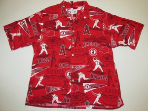 los angeles angels hawaiian shirt