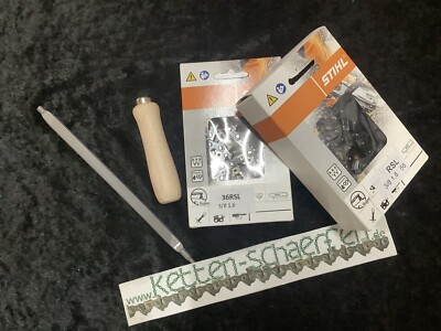 Stihl Set 36RSLH Halfskip Kantenschliffkette 3/8 1,6 2 x Kette + Stihl Feile