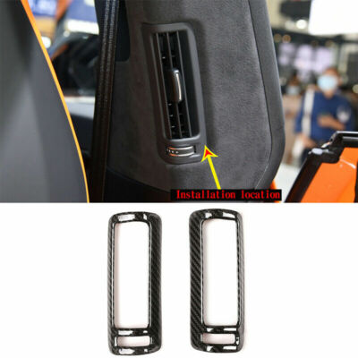Real Carbon Fiber B Pillar Air Outlet Vent Cover Fit For LAMBORGHINI URUS 