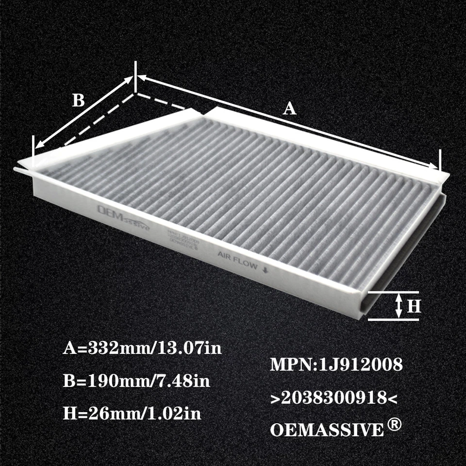 For Mercedes-Benz W203 S203 A203 CL203 C209 A209 Pollen Cabin Air Filter CF9905 - Изображение 4 из 4