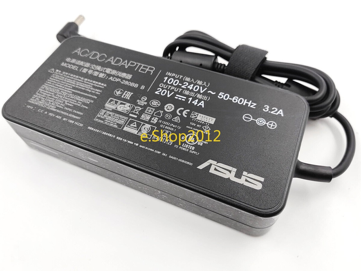 ASUS AC アダプター ADP-280BB B　20V~14A　280W Genuine ASUS AC Adapter Charger ADP-280BB B 280W 20V 14A 6.0*3.7