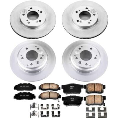 PowerStop Disc Brake Kit - Front and Rear - Fits Acura Legend 1991-1995 Z17 COAT