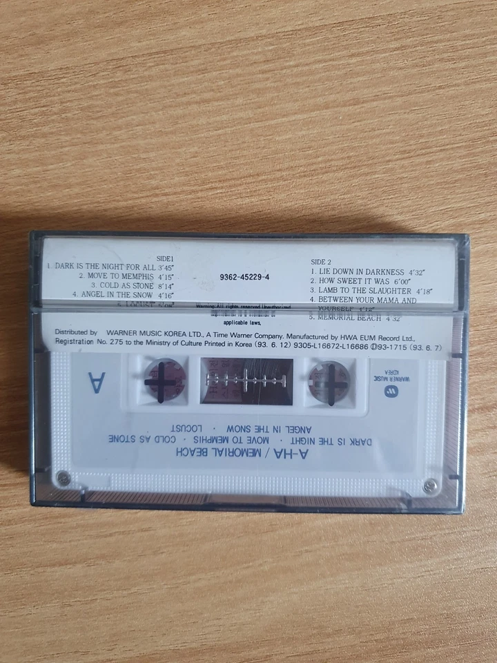 A-HA Memorial Beach Korea Orig Cassette Tape SEALED NEW A Ha - Image 2 of 3