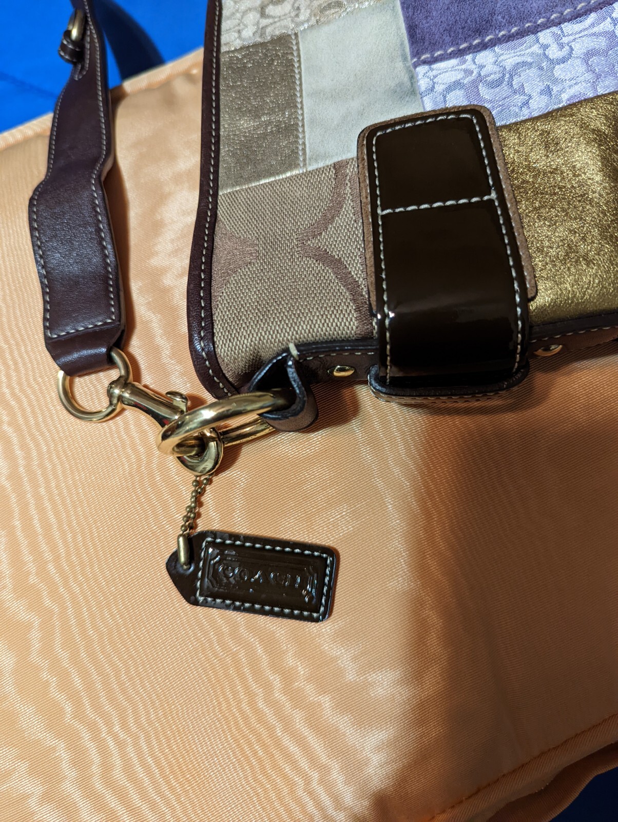 COACH Patchwork Limited Edition Leather Suede Cro… - image 7