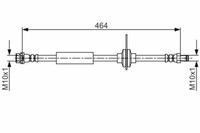 Bremsschlauch Hinten FüR Ford Bosch 1987481702