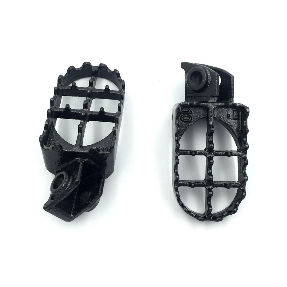 Estriberas de carreras Gunmetal negras MX para KTM 50 65 125 250 300 360 SX 525SX 400 520 Foto 3 de 4